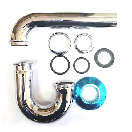 Thrifco Plumbing 22 Gauge 1-1/4 Inch x 1-1/4 Inch Chrome Plated Brass Tubular P- 4400682